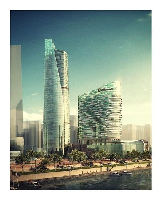 长沙北辰新河三角洲a1地块效果图